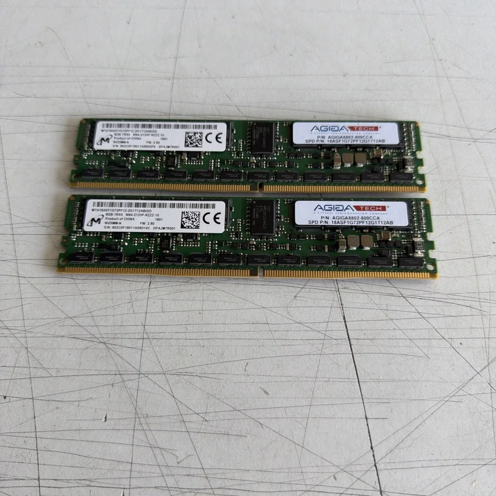 Lot Of 2 8gb Memory Module  MTA18ASF1G72PF1Z-2G1T12ABIGD